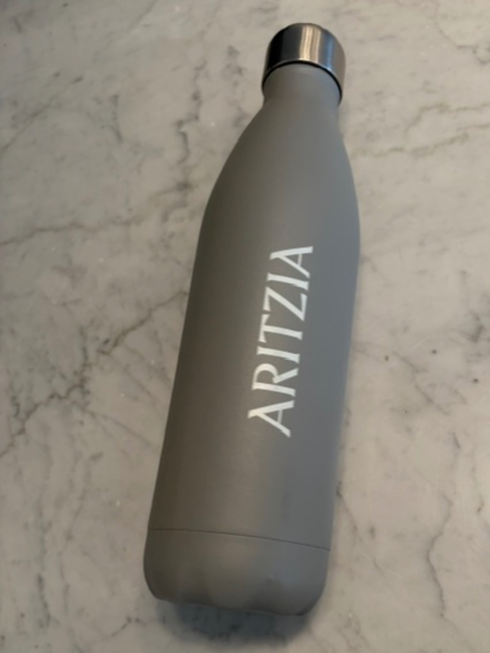 Aritzia Grey Swell Type Metal Water Bottle